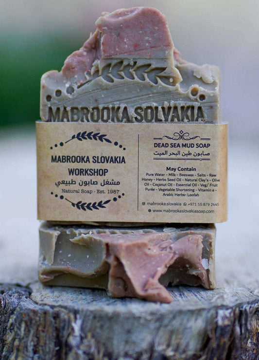 Exfoliate & Purify: Mabrooka Dead Sea Mud Natural Bar Soap