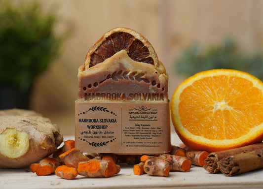 Turmeric, honey and orange Organic - Natural soap